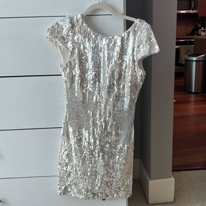 Dress the Population mini dress sequin
